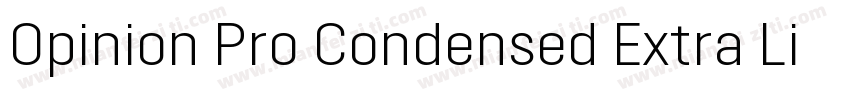 Opinion Pro Condensed Extra Light字体转换